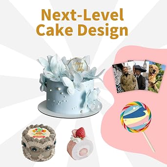 Edible Wafer Paper Sheets 25pcs, A4 Size 8.5 x 11 Printable Edible Sheets for Cakes, Cupcakes & Candy, Food Grade Wafer Sheets for Cake Topper Decoration (0.3mm)