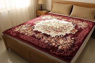 Heavy Reversible Blanket for Winter (weight-5kg), Ultra Soft & Cozy Double Bed Blanket, Skin Friendly, Warm & Breathable B Price In India