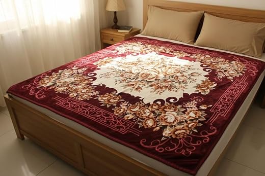 Heavy Reversible Blanket for Winter (weight-5kg), Ultra Soft &amp; Cozy Double Bed Blanket, Skin Friendly, Warm &amp; Breathable B...