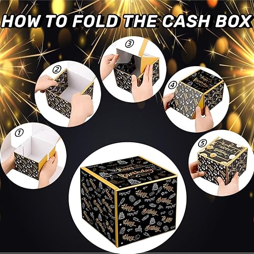 Miniatura 4 de Sbrvaniy Caja de dinero de cumpleaños para regalo en efectivo, divertidas cajas de regalo para dinero en efectivo, caja sorpresa caja de regalo para