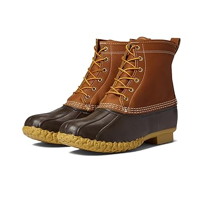 L.L.Bean Bean Boot 8 Leather Primaloft Flannel Lined Men