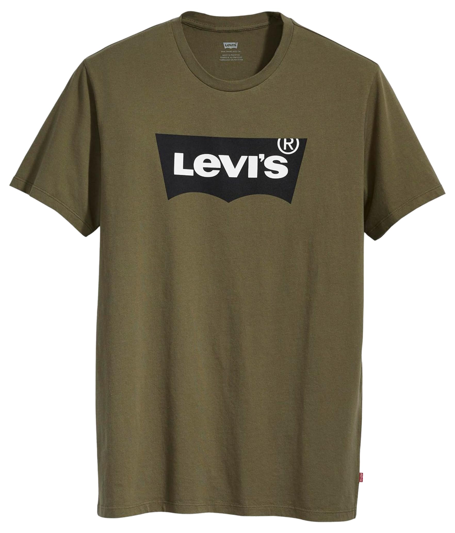 Levi's T-Shirt Batwing Logo Tee – Herren, Gr. S, grün (HM SSNL TECH OLIVE N)