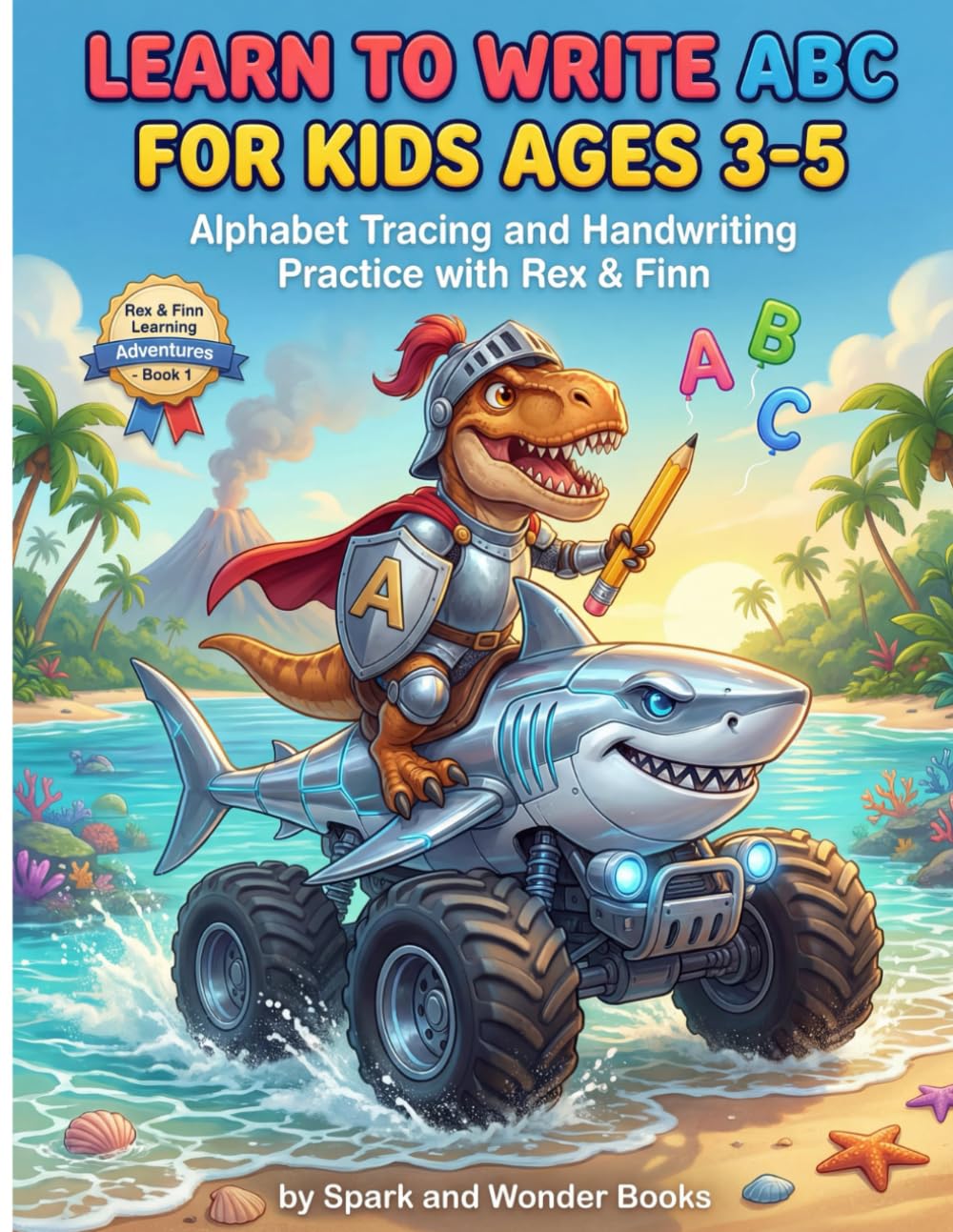 Learn to Write ABC for Kids Ages 3-5: Alphabet Tracing and Handwriting Practice with Rex & Finn (Rex & Finn Learning Adventures)