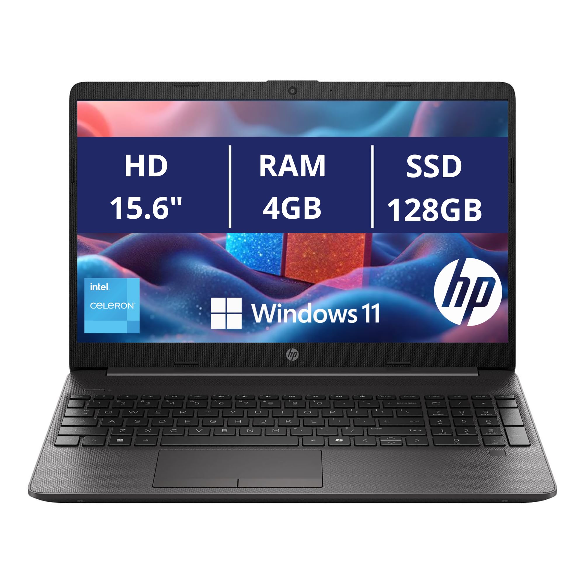 HP 250RT G9 - Notebook Display 15,6" HD - Processore Intel N150 4 Core fino a 3.6Ghz - Ram 4Gb SSD 128Gb - Pc Portatile con Windows 11 Pro