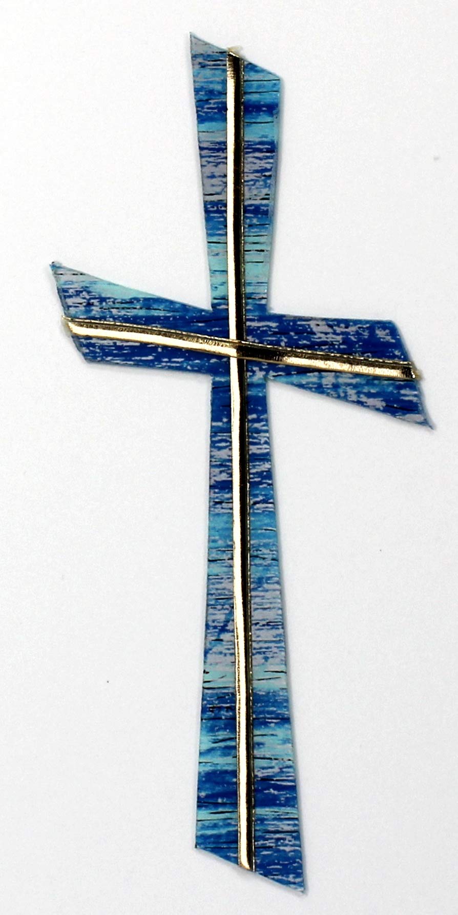 Wachsmotiv Kreuz Selbstklebend – 11 X 5 Cm, Frühlingsgrün, Für Kerzenverzierung