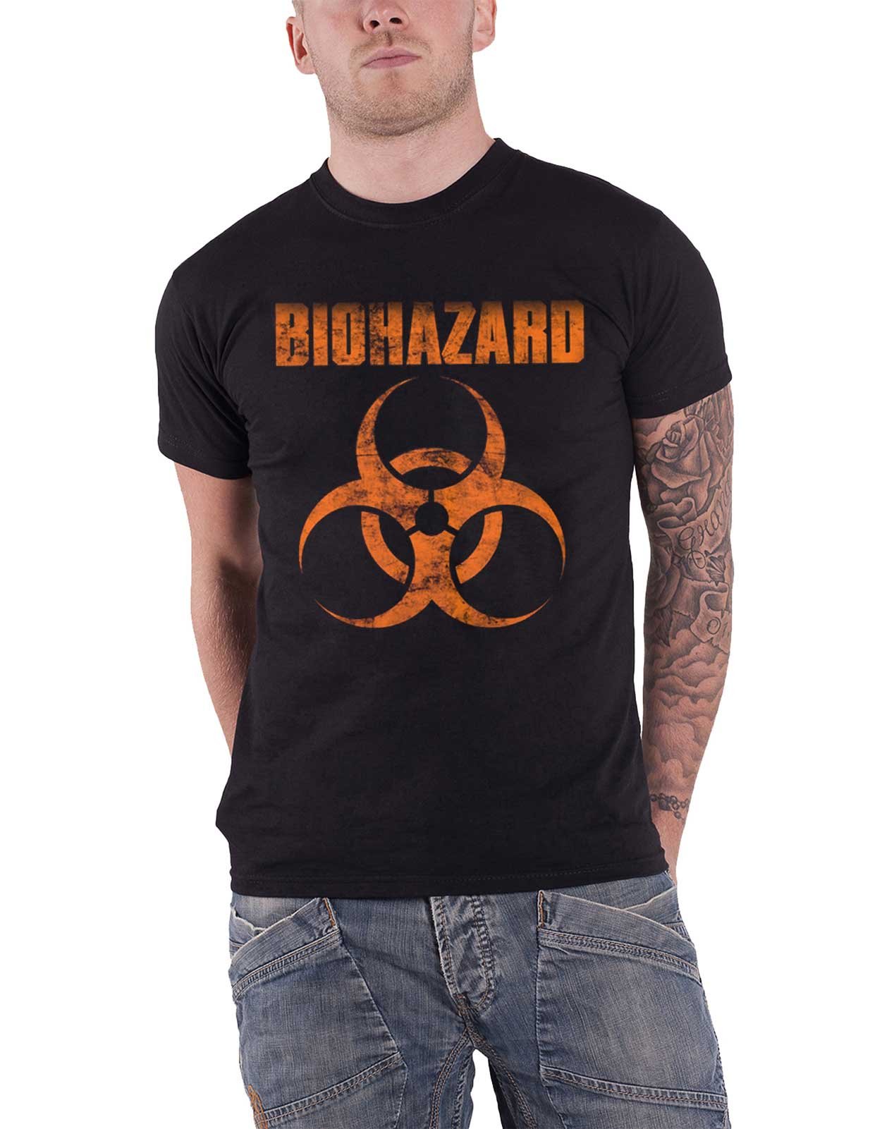 Biohazard T Shirt Band Logo Urban Discipline new Official Mens