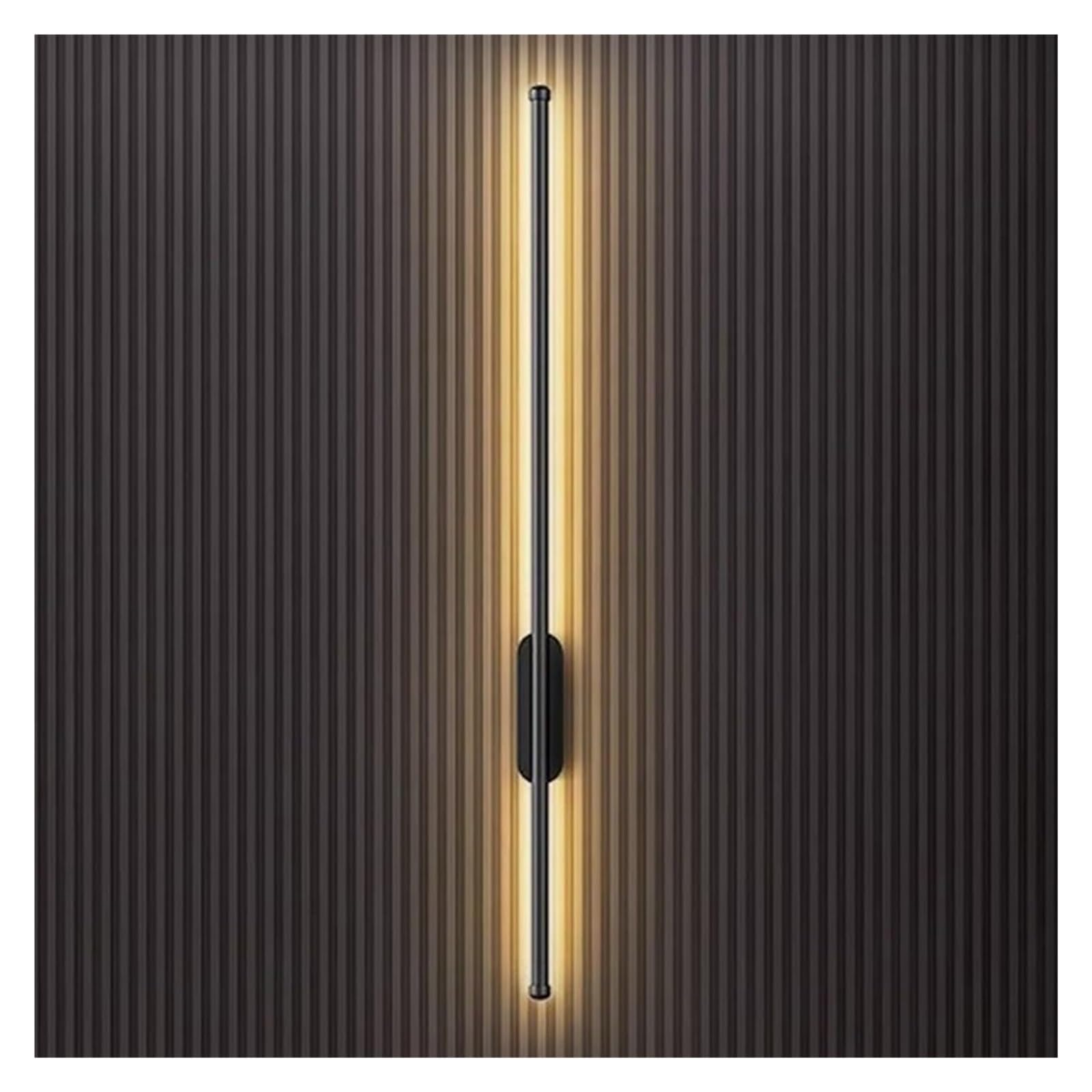 KHUKHU Wall Sconces LED Three-Color Dimming Bedside Lamp Living Room Staircase Background Sconce Strip Wall Light(D,23.63IN)