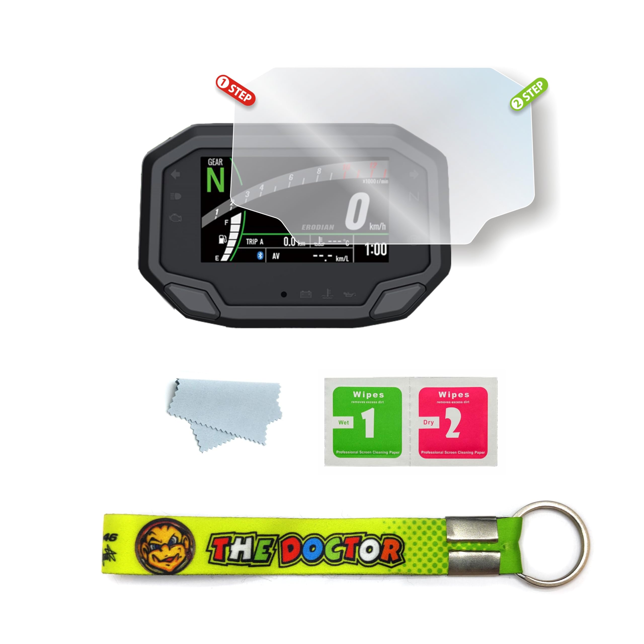 ポスター wazz ERODIAN Meter Display Screen Protector, Meter Guard For KAWASAKI