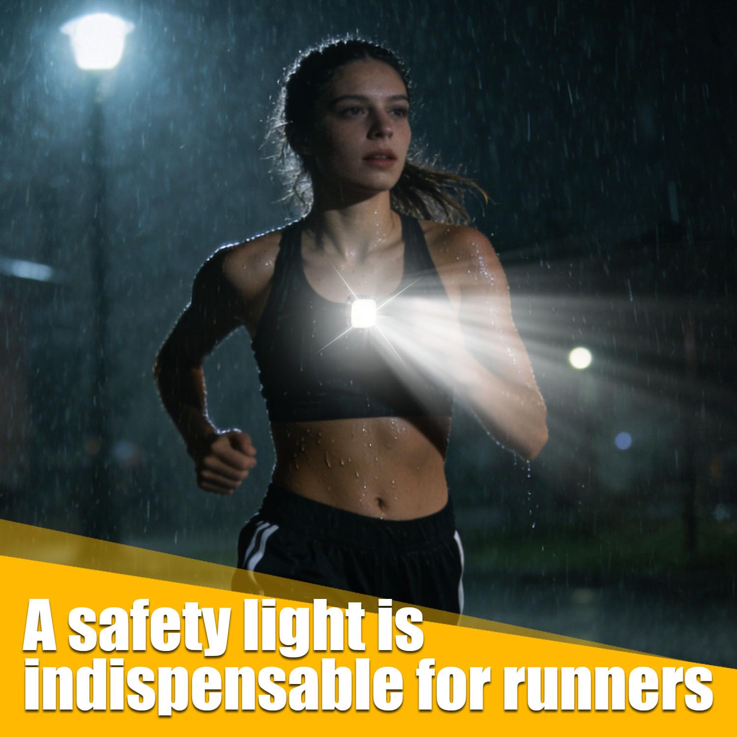 Torcia Frontale clip LED, 2 pezzi Jogging Clip Lamp, Luce Riflettente USB Ricaricabile, luce da corsa piccola, per Trekking, Bici e Uscite con Cane