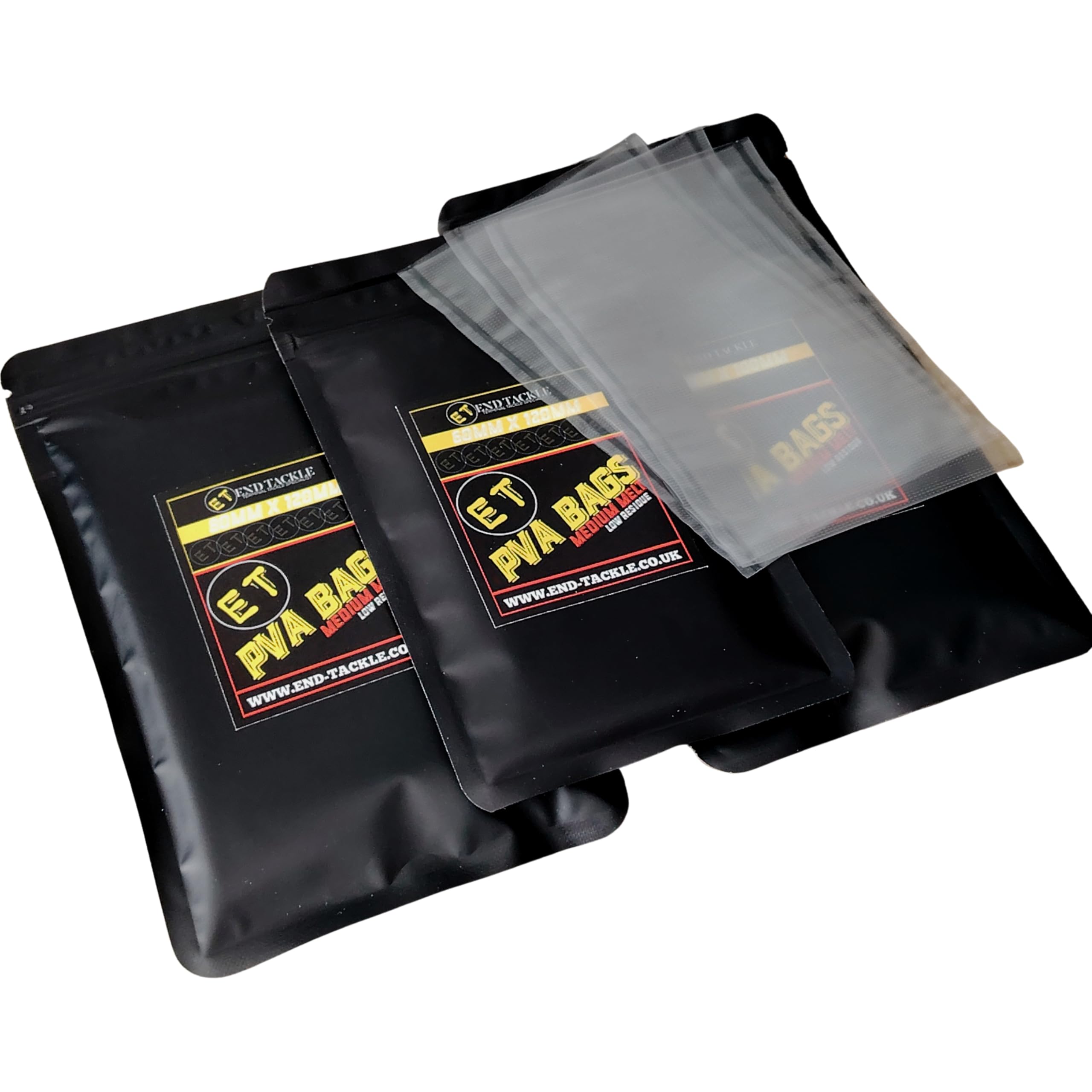End Tackle PVA Bags, Multiple Sizes, Fully Dissolvable, Medium Melt, Terminal Tackle (50, 70x100mm)
