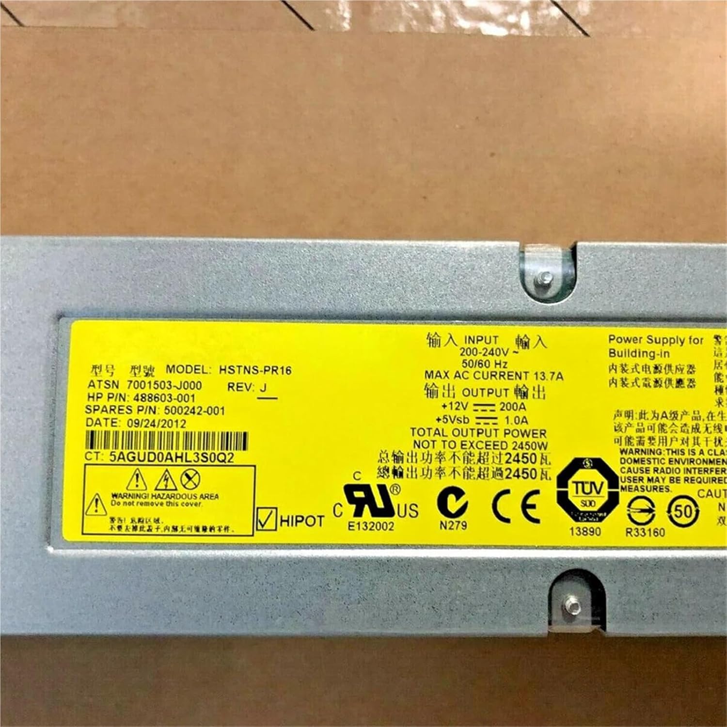 1pc for HSTNS-PR16 HSTNS PR16 750W Power Supply