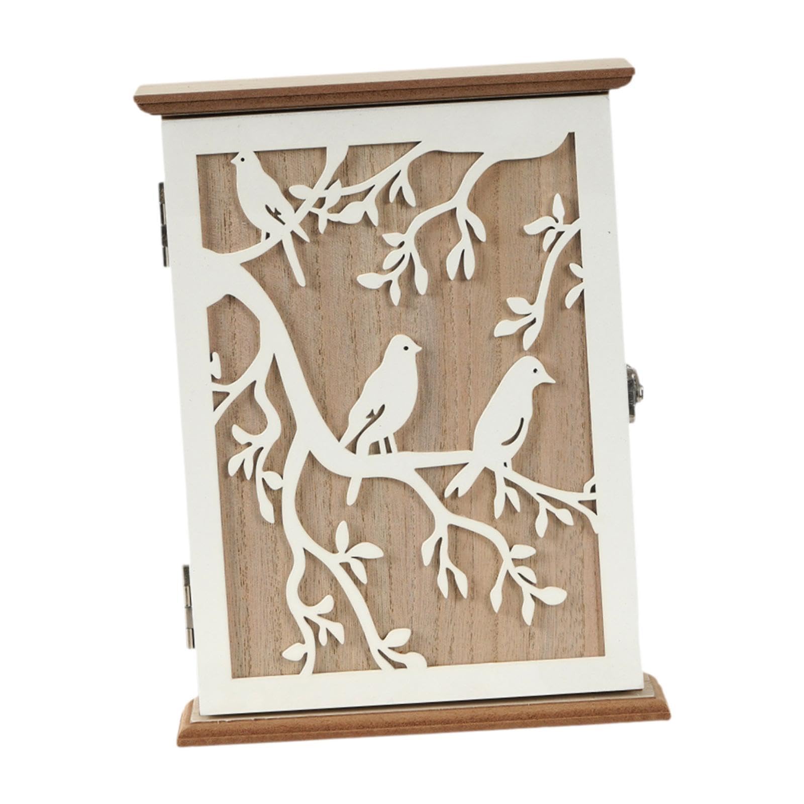 Armoire a cles murale en bois robuste Sharplace avec serrure de securite