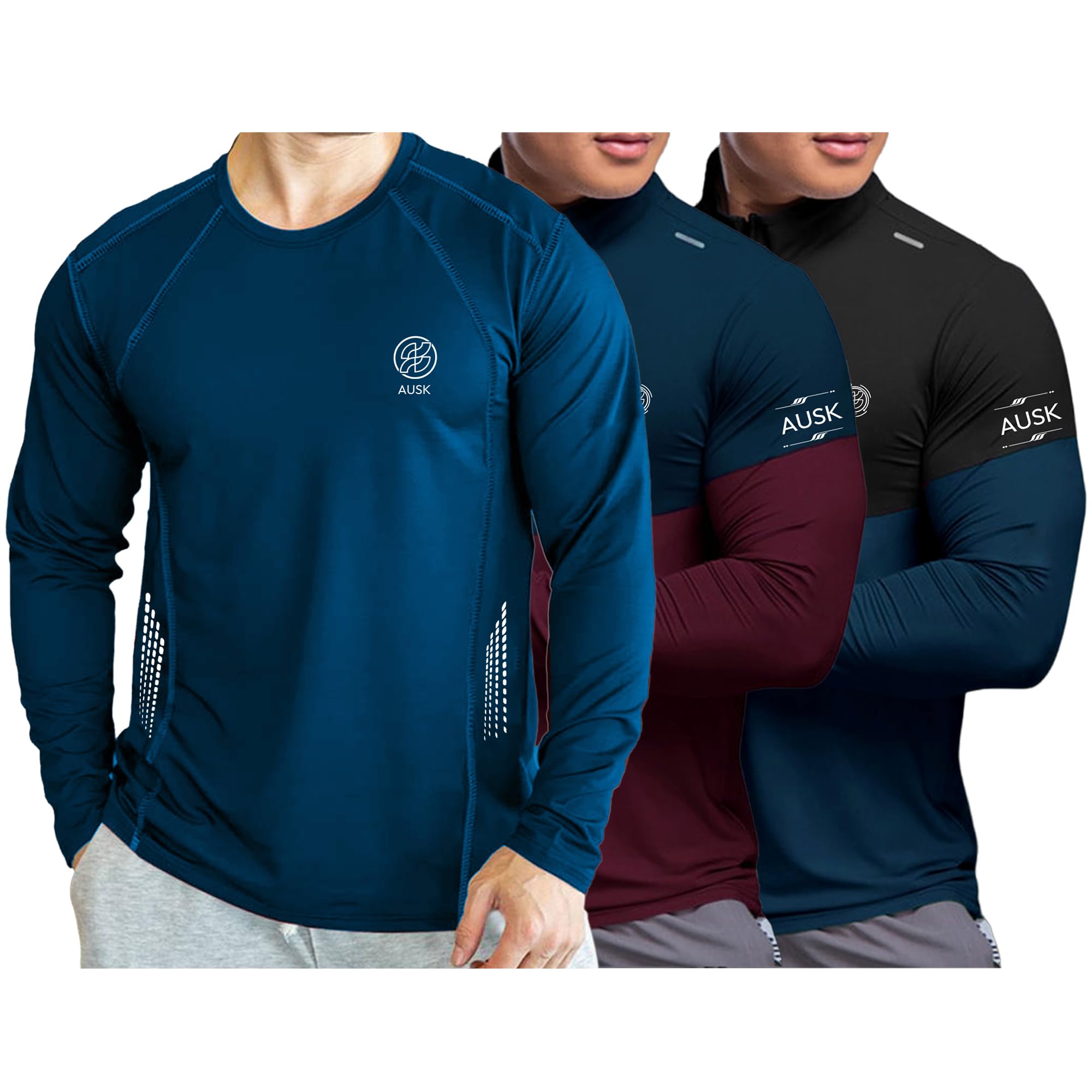 AUSK Men Tshirt || Printed Mens Sports T-Shirts(Pack of 3)-image-49