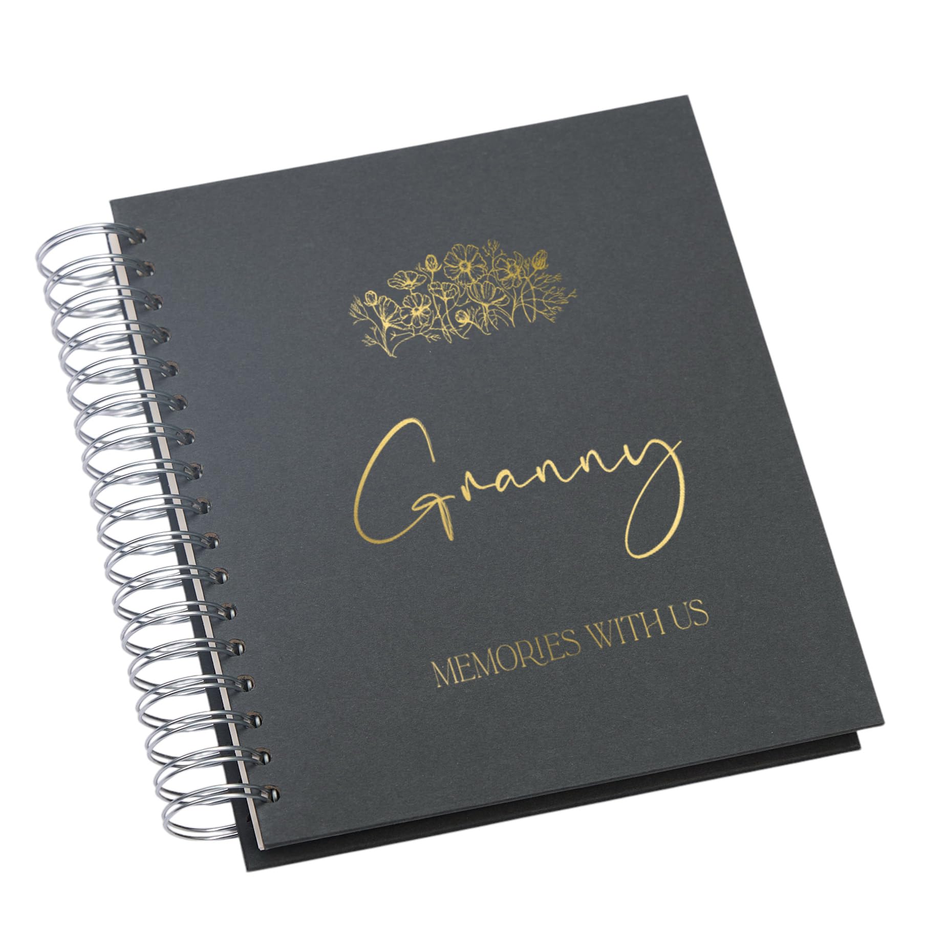Personalised Granny Photo Album, Multiple Colours, 100 Photos, 19 x 23 cm or 22 x 27 cm (Black, 5 x 7 Inches)