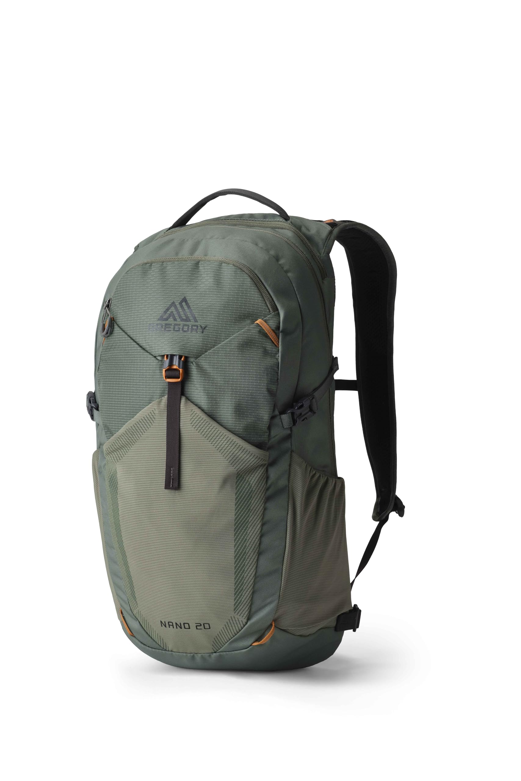 Gregory Essential Hiking - Nano 20 - Mochila Casual, 52 cm, 20 L, 0.54 KG, Mochila ligera de día, compatible con sistema de hidratación, mochila colorida, Verde (Terrain Green)