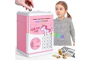 Playsheek Money-Saving Unicorn Password Piggy Bank