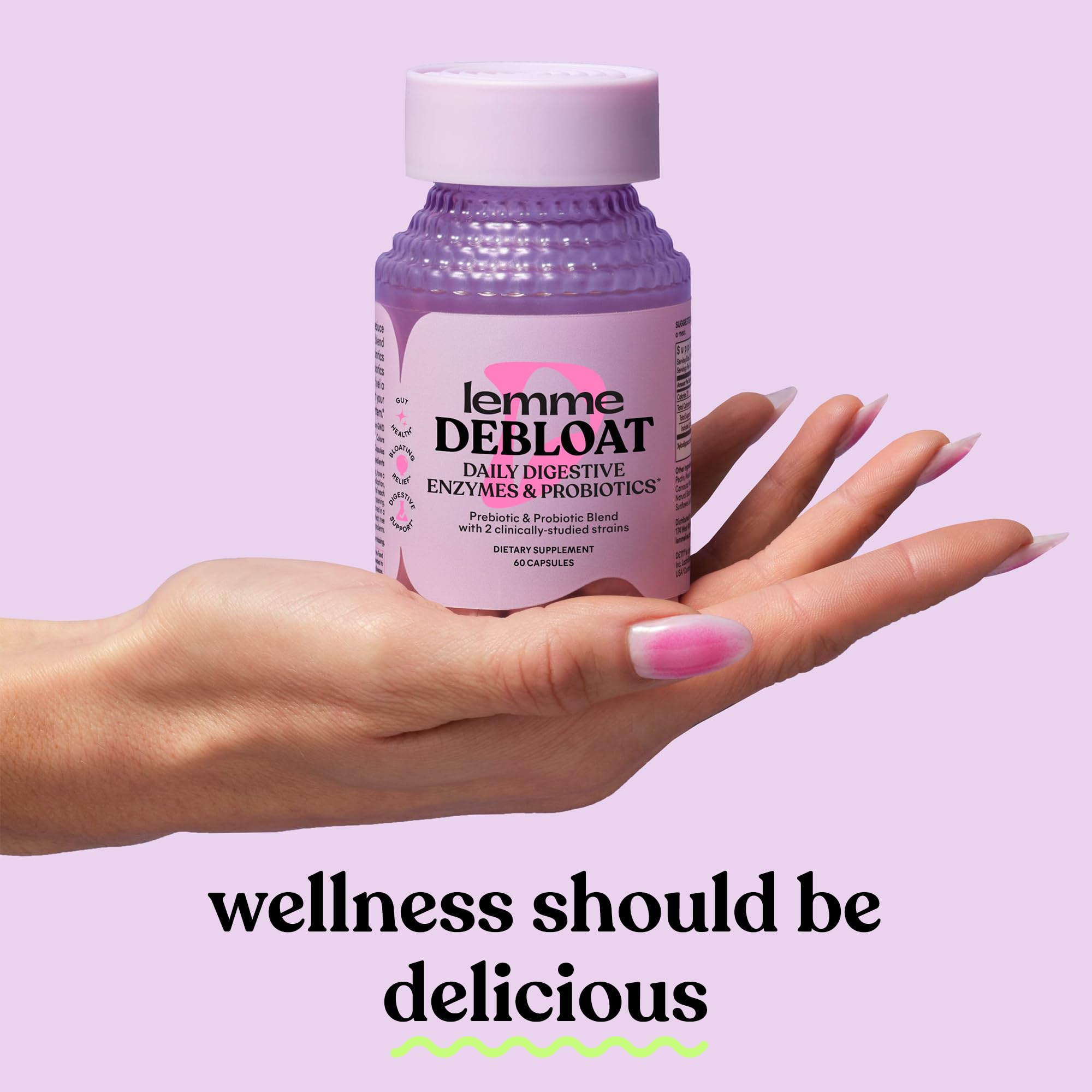 Lemme Debloat Probiotic Capsules for Bloating & Gas Relief, 30-Day Supply — Amazon image 7