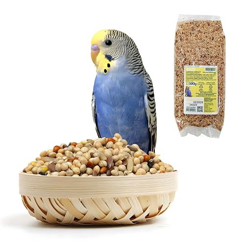 Nobleza - (500g) Comida para Periquitos, Pienso Premium para Aves, Alimento Sana y Sabrosa para Pájaros