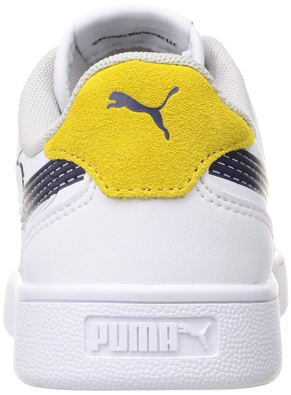 Puma Peanuts Shuffle Jr Sneaker White Black Maize 3 5 | Desertcart 