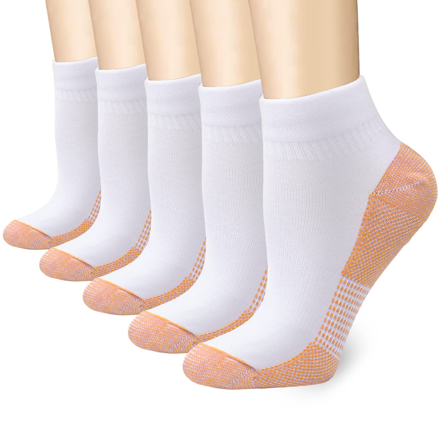 Ankle Compression Socks for Women and Men Circulation, Low Cut Running Socks Best for Plantar Fasciitis Athletic Cycling