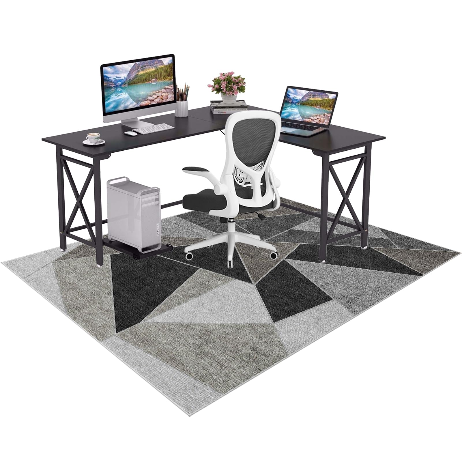 Office Chair Mats For Carpeted Heavy Duty Gaming Floor Mat Large Hardwood Floor Non Slip Rubber Backed Computuer Rolling Chair Washable For Home Office Carpet Protectors Chair Mats 160 x 200 cm