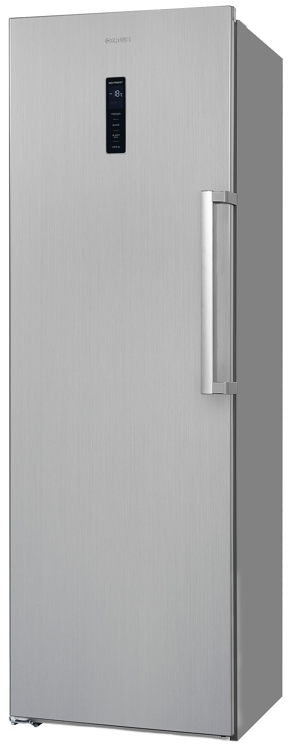 Exquisit Congelador GS295-NF-H-040D inoxlook | 274 l de capacidad neta | aspecto de acero inoxidable