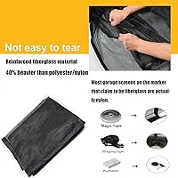 Vista 5 de LIAMST Pantalla de puerta de garaje para 10 x 8 pies, 1 puerta de garaje de automóvil, pantalla de puerta de fibra de vidrio reforzada, imanes