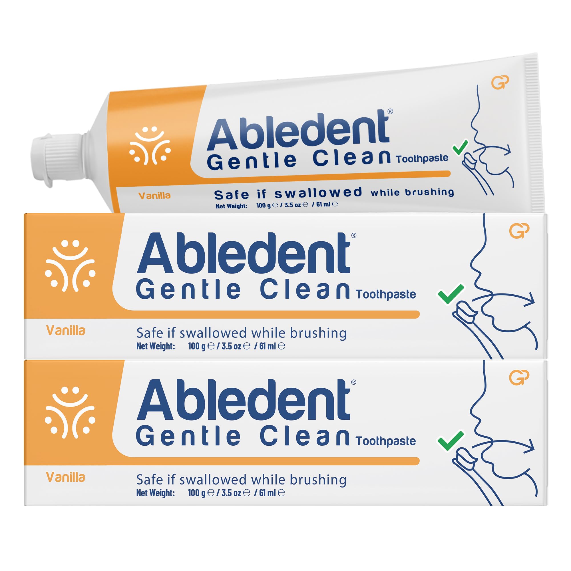 Gentle Clean Non-Foaming Toothpaste | Safe if Swallowed, SLS Free, Fluoride Free | Xylitol Protection for Kids, Elderly, Dependent Adults & Special Needs | Vanilla Flavour | Pack of 2 (100g Each)-picture-26