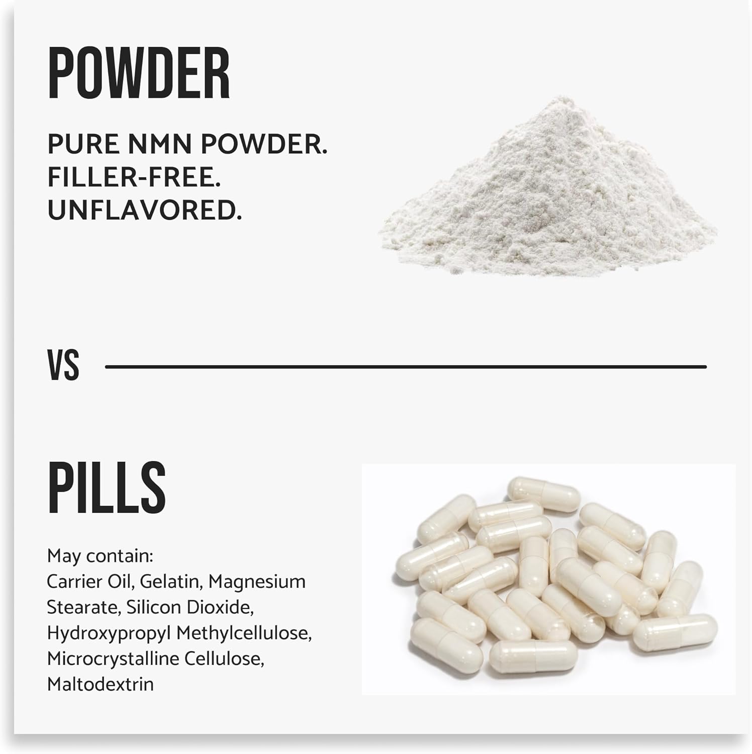 Pure NMN Powder Nicotinamide Mononucleotide Quick Dissolved NMN Supplement Powder 100% Unflavored NMN Supplement Supports NAD+ Levels Vegan Friendly Non-GMO, 50g - Image 6
