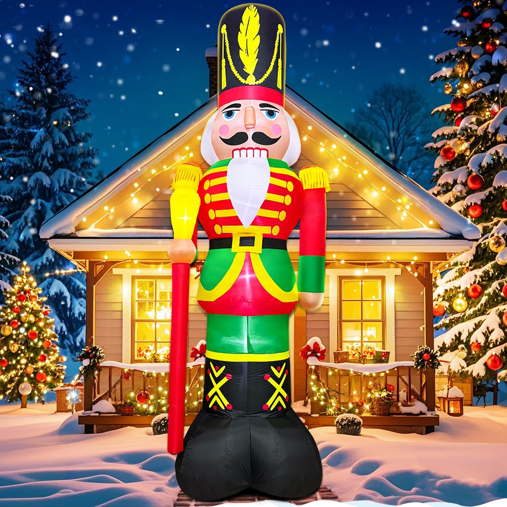 Casse-noisette gonflable de Noël géant pour raviver la magie des traditions de fête