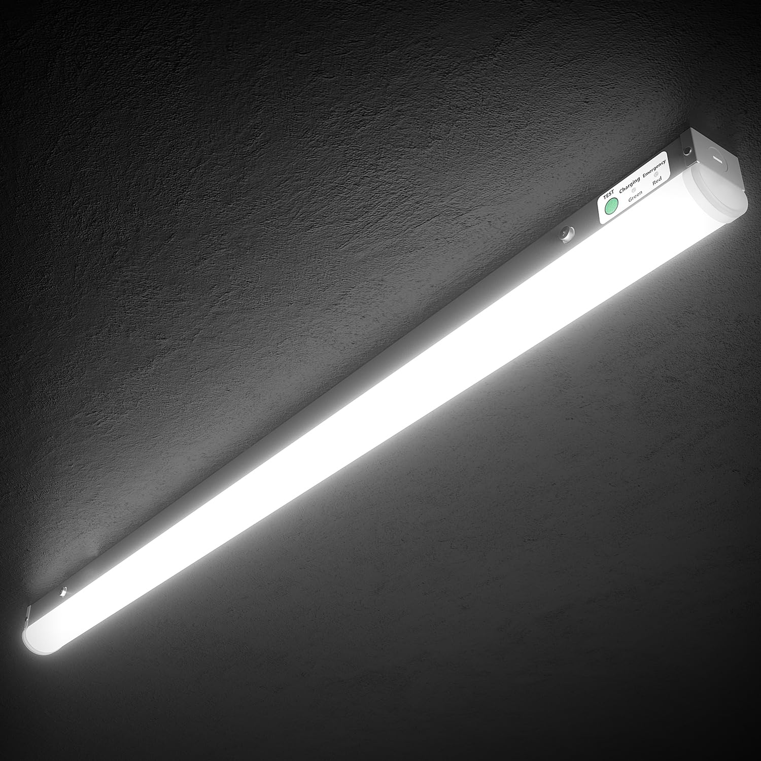 dephen 4FT Emergency LED Linear Light, 5280Lm Shop Lights,40W/30W/20W & 3000-5000K 4CCT Tunable,Hardwired Ceiling Lighting for Garage, Office,Warehouse,Supermarket,Stairwell,UL-Listed