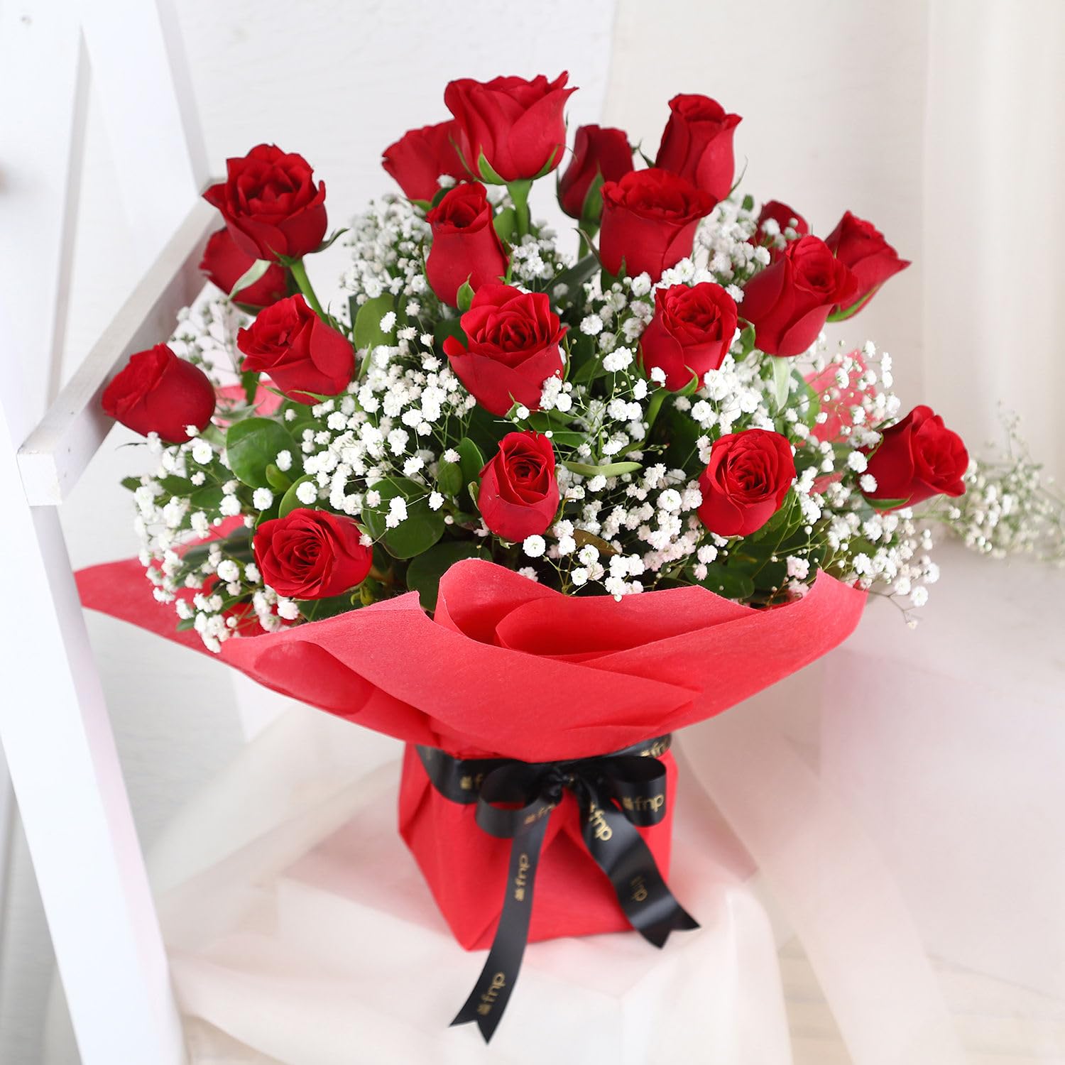 fnp Graceful Roses Arrangement For Birthday Gift, Anniversary Gift, Women's Day Gift, Valentine's Day Gift & Gift For Special Occasion, Wedding Flower Bouquet, Fresh Flower Wedding Gift-image-27