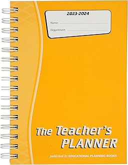 EDUCATIONAL PLANNING BOOKSThe Teachers Planner 2025-26 | (A5, 6 Periods) | Page-a-Day & Undated, with Dedicated Pages for Year Planning, Exams, Marking, Contacts, and more - Yellow (TP9-Y)