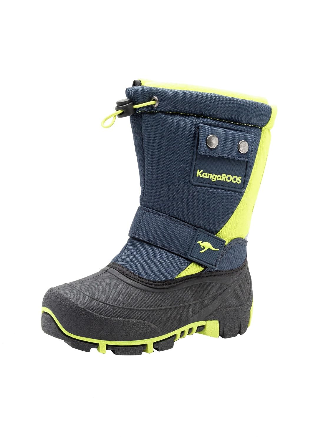 KangaROOS 18416 Unisex Kids’ Snow Boots, (Dk Navy/Lime 4054), 10 UK