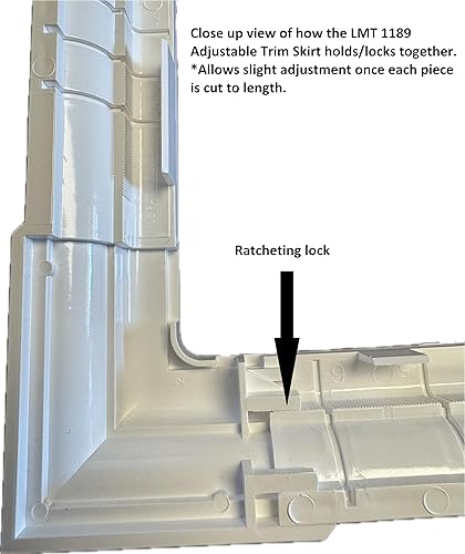 Miniatura 3 de Ajuste ajustable de 4 piezas de viniloPVC (apto para postes de 3 a 6.5 pulgadas) (3 colores) (almendra)
