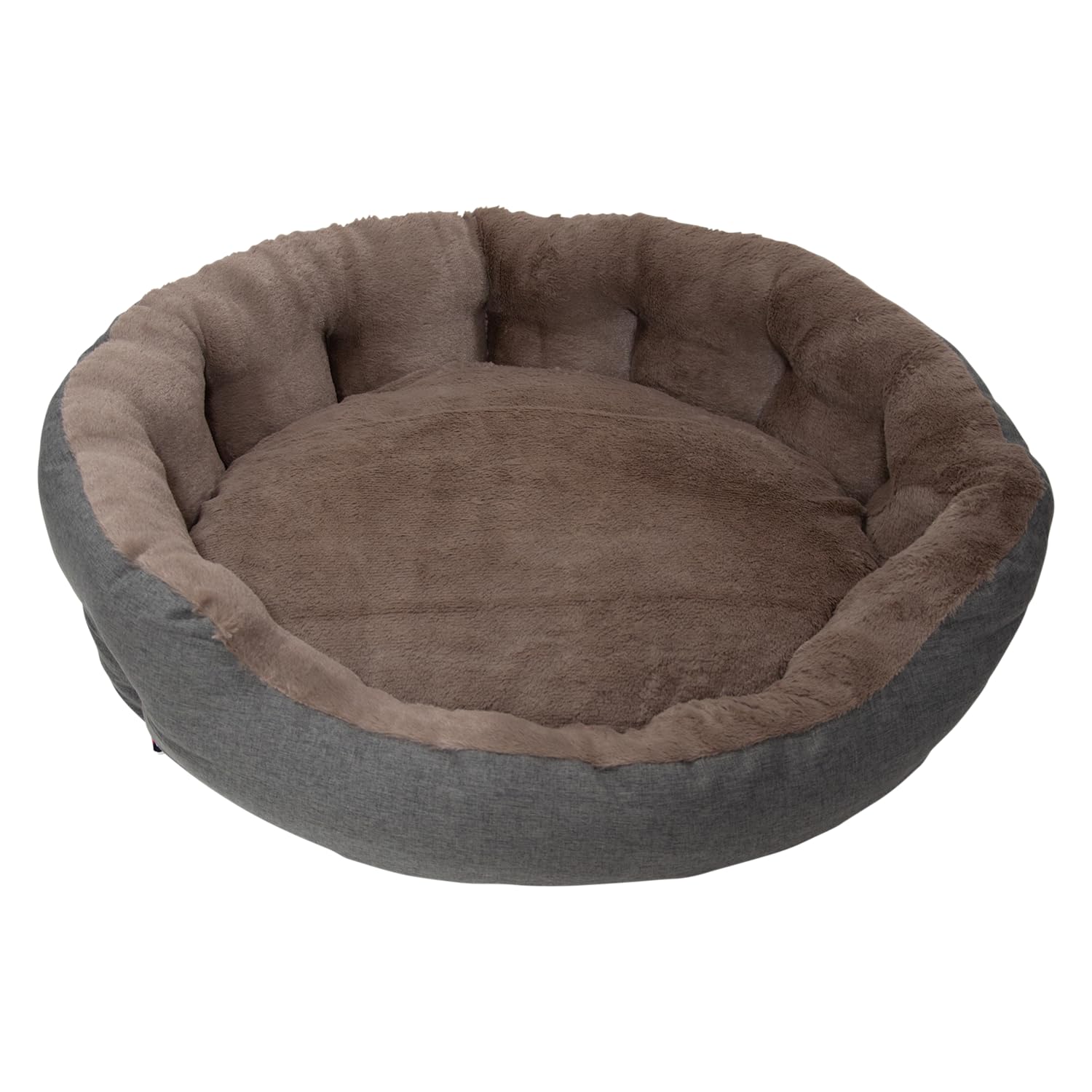 Sofa pour chien confortable grand panier chat gris 80x65x28cm Jack and Vanilla