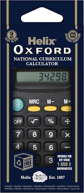 Helix Ocford Basic Calculator, Black
