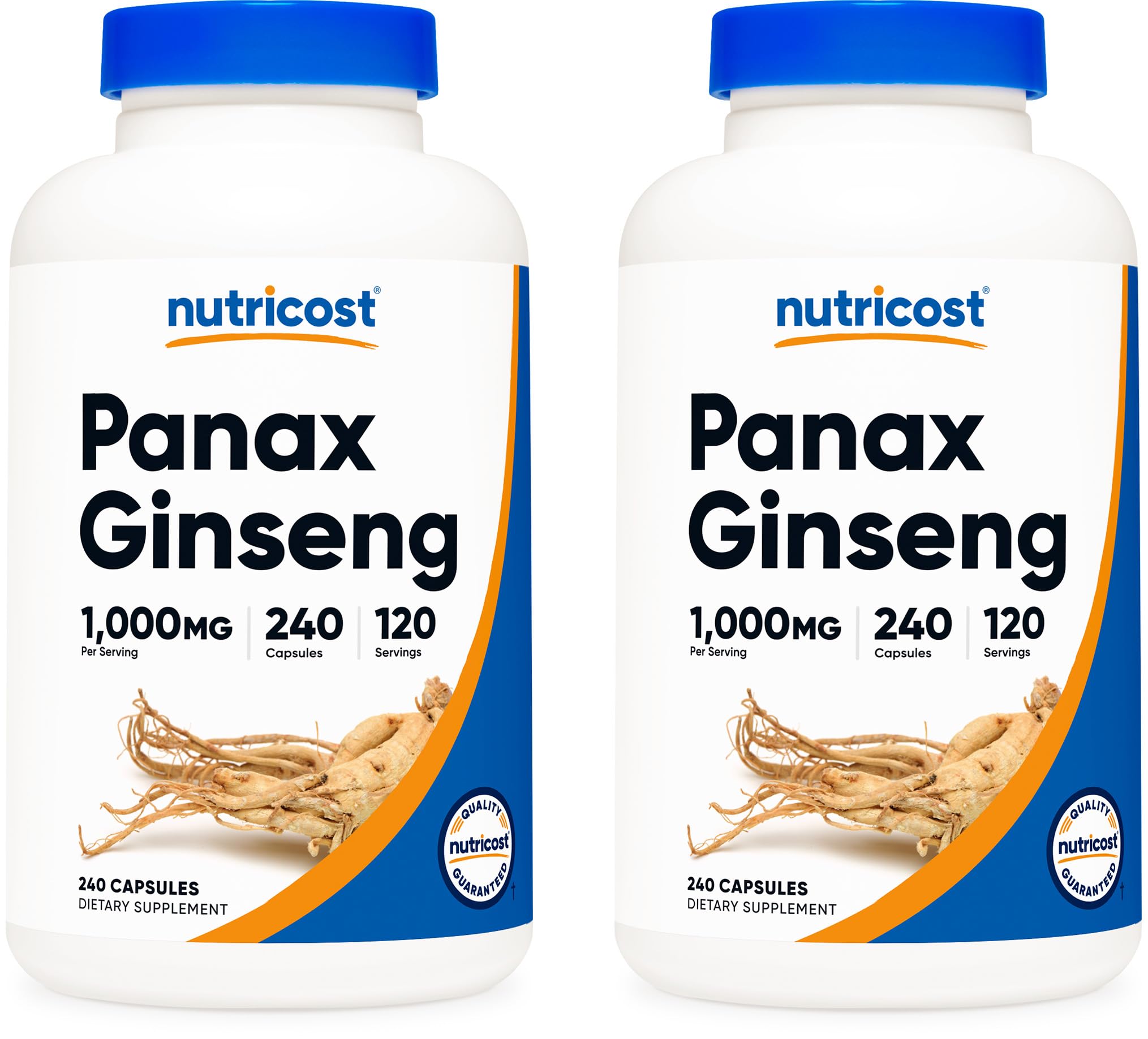 Nutricost Panax Ginseng 1000mg, 240 Capsules, 120 Servings, Gluten Free — Amazon image 7