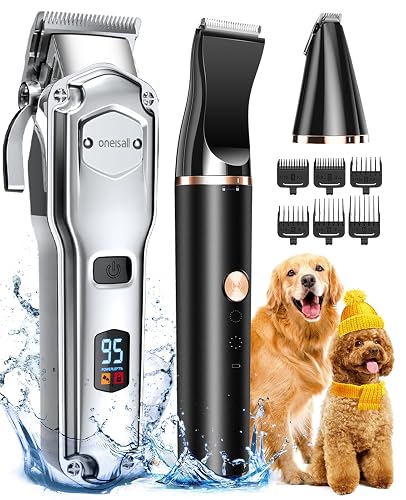 oneisall Premium Maquina Cortar Pelo Perros 3 en 1