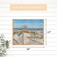 Vista 5 de Heritage Puzzle Inc. Wild Dunes - Rompecabezas de 1000 piezas con temática de playa para adultos, rompecabezas oceánicos, 30 x 24 pulgadas, cartón