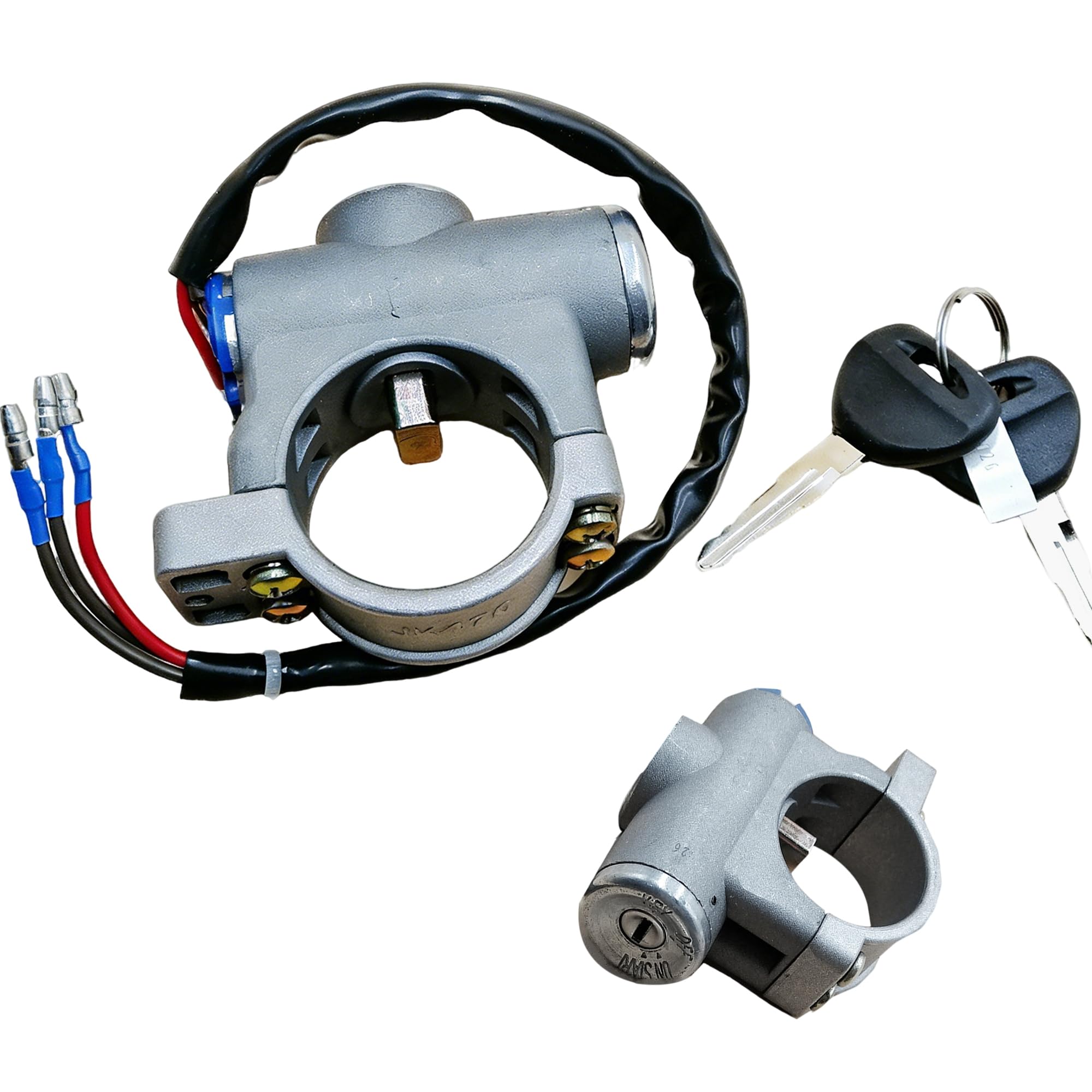 QYMOTO Hisun Ignition Switch with Keys,Ignition Starter on the Column Compatible with Hisun UTV 500 700,Co-Leman Outfitter,Axis 500 700,Massimo MSU500