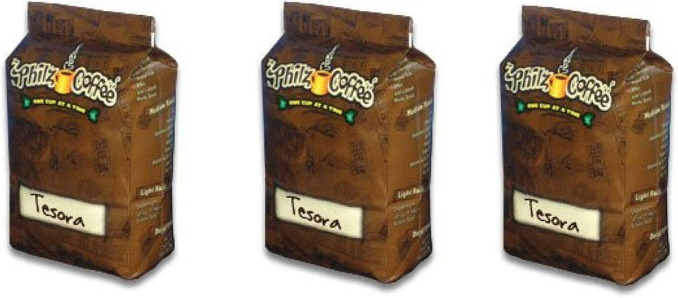 Philz Coffee Tesora 3 pack Medium Roasted Full Bodied Whole Been 36 Ounces of Delicicous Caramel Nuts Butter