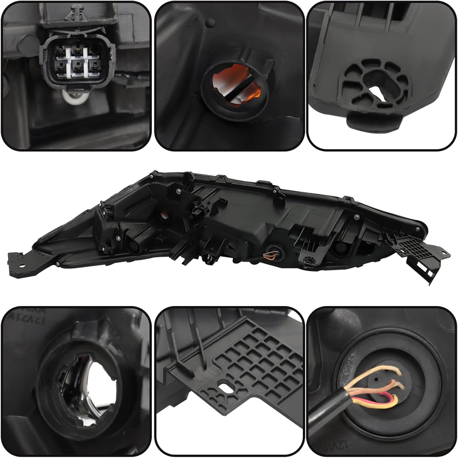 Right Side Halogen Headlight Daytime Running Light Replacement for Rogue 2021 2022 2023 DRL Lamp 26120-6RR0A