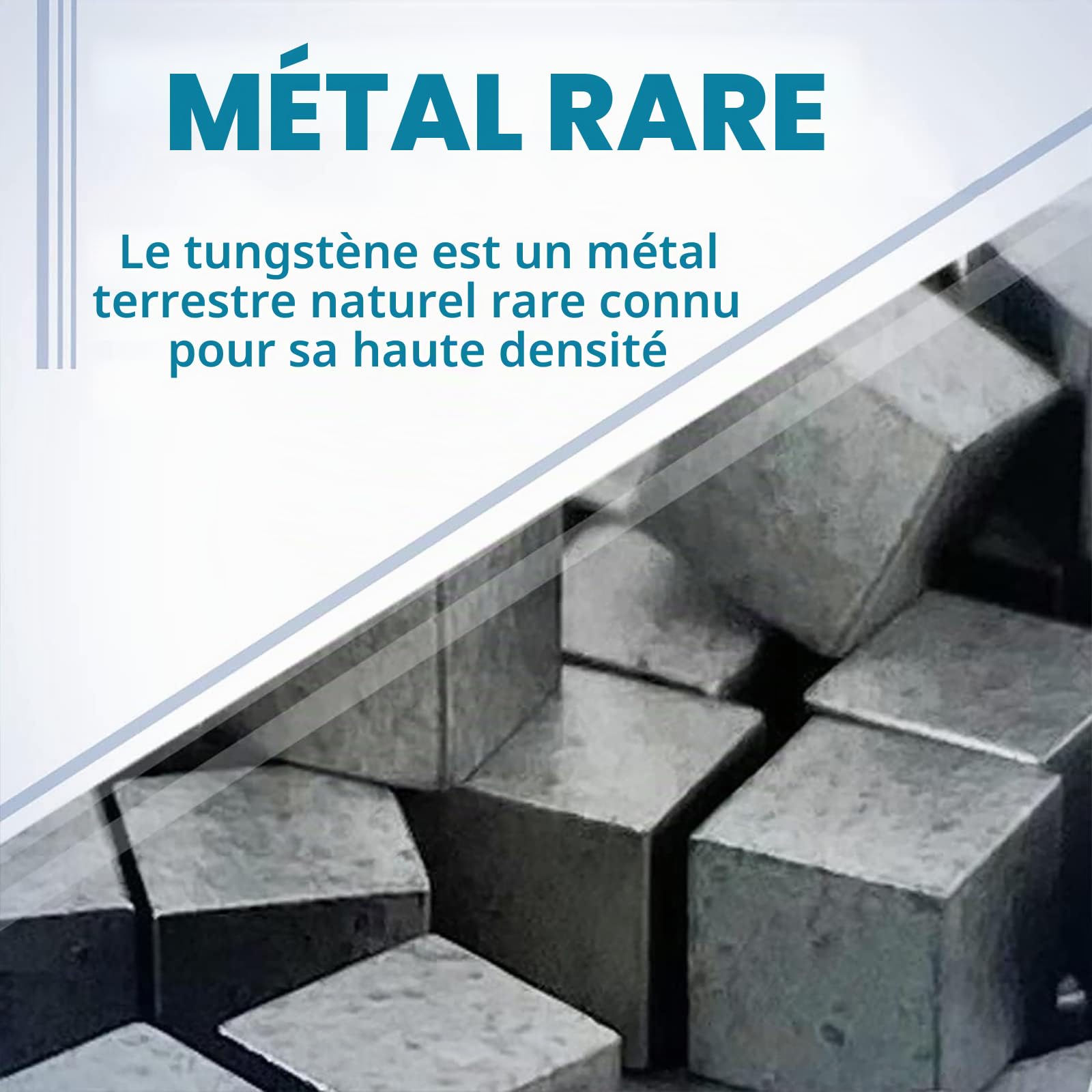 COYOUCO Cube en tungstène Cube de densité métallique Cube d'éléments à Haute densité en métal Pur pour Collections d'éléments Expérience de Laboratoire Matériel Passe-Temps,30 * 30 * 30mm