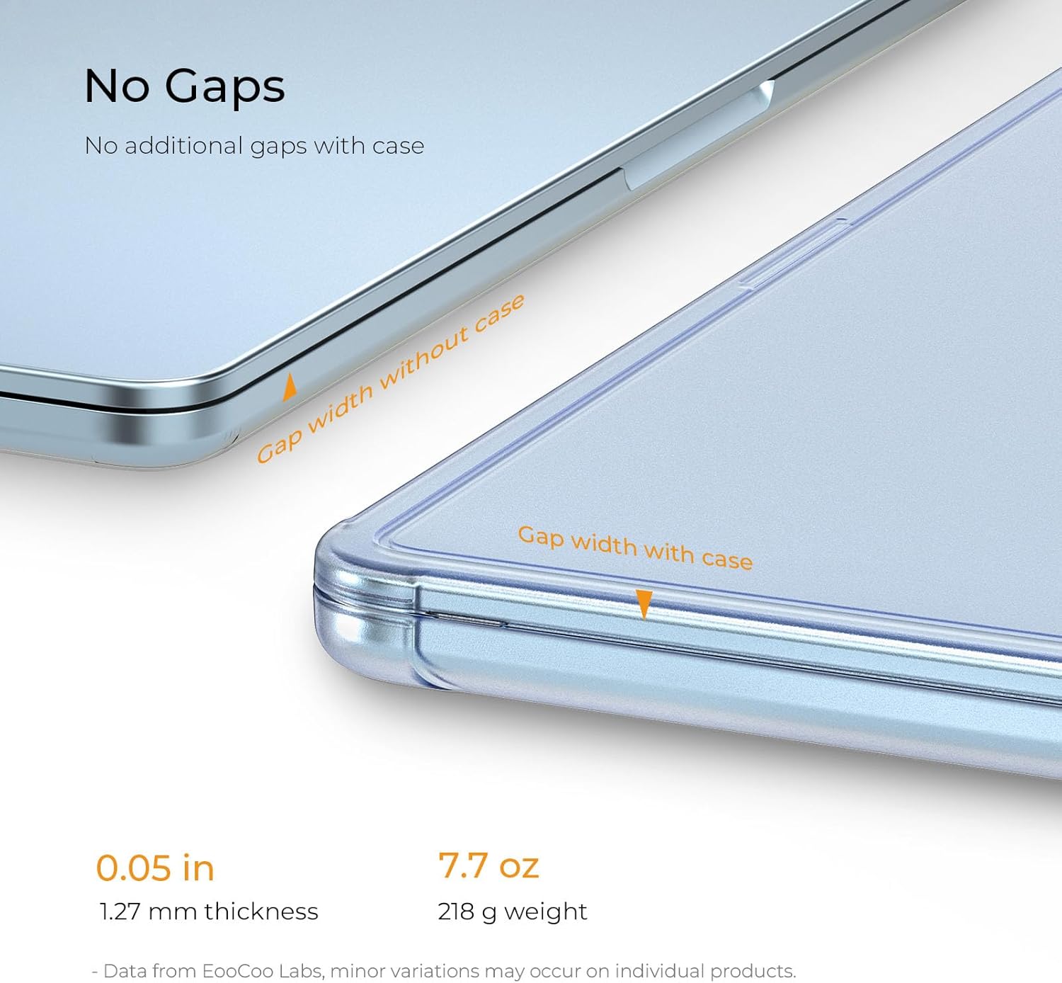 EooCoo Case for MacBook Air 13 inch, M5 M4 M3 M2 2026-2022 A3449 A3240 A3113 A2681, Reinforced Anti-Cracking, True-to-Device Matte Texture, Hard Shell Laptop Cover for MacBook Air 13.6 inch