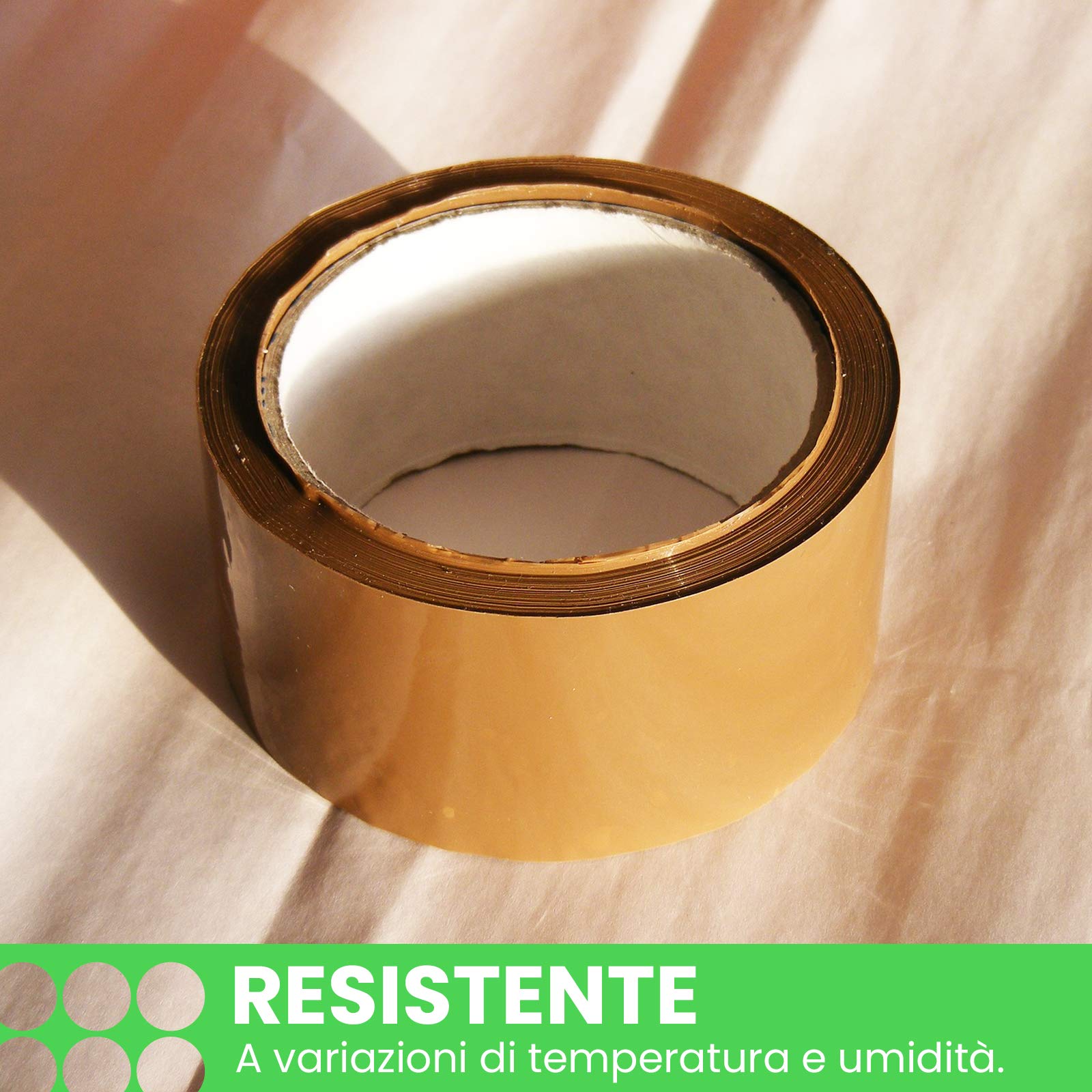 ImballaggiPer Nastro Adesivo Trasparente, Rotolo di Nastro Adesivo per Imballare e Spedire Oggetti Fragili, H4,8 cm L66 mt, 36 pezzi