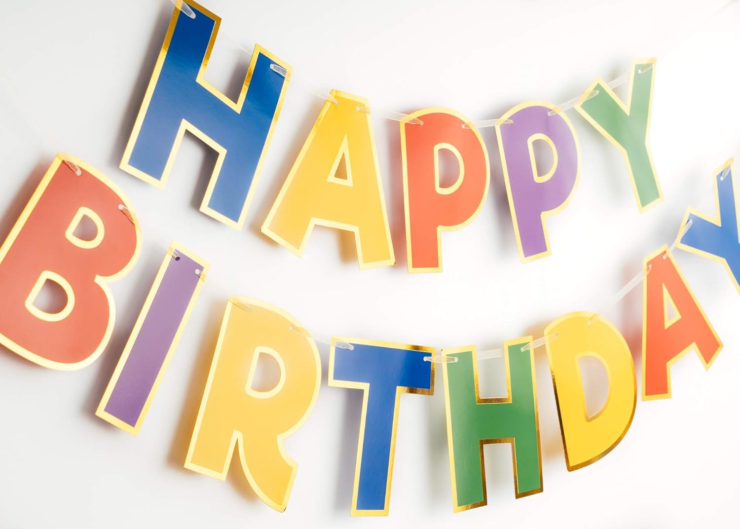 PapaKit Bundle - Happy Birthday Bunting Banner, Pom Pom Cake Topper with Customizable Age Numbers, Premium Paper Pom Pom, Honeycomb and Accordion Lantern