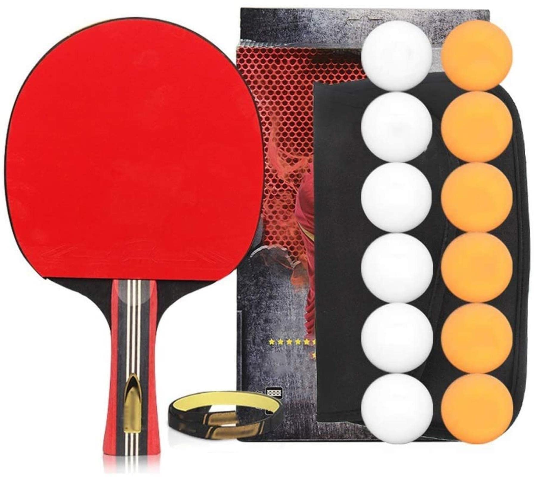 zestaw rakiet do tenisa stołowego, Six-Star Professional-Level Single Racket