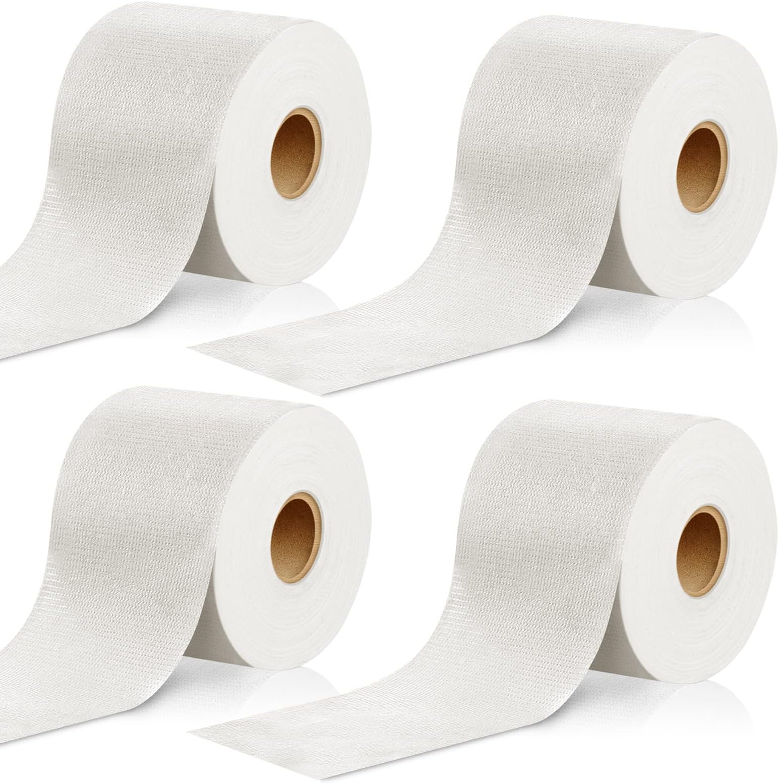 4 Inch x 98 Foot Textile Fiberglass Waterproofing Roof Tape Anti Fracture Membrane Fabric Sheet Reinforcing Mesh Fabric Liquid Drywall Tape Waterproofing Membrane for Shower Walls and Tile (4 Roll)
