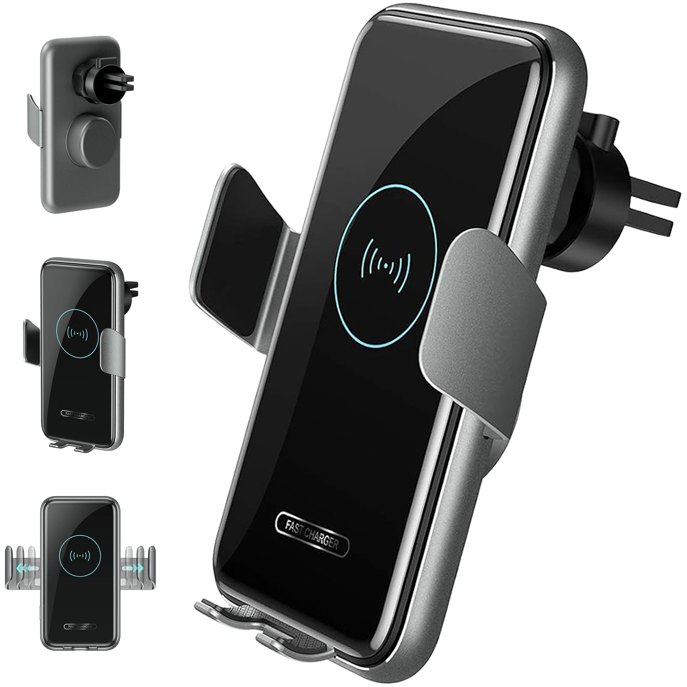 [ Test SEHR GUT, Note 1.1 *] AXRED V8 15W Handyhalterung Auto mit Ladefunktion, Automatische Locking & Touch Entriegelung, Kabellose Schnellladen Qi Handy KFZ Halterung Kompatibel mit iPhone Samsung